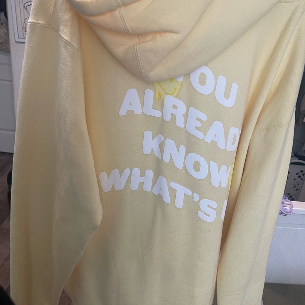 Brand new KNJ yellow hoodie